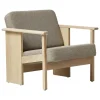 Form & Refine Block lounge chair, white oiled oak - Hallingdal 65 0227