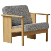 Form & Refine Block lounge chair, oiled oak - Kvadrat Zero 0004