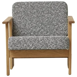 Form & Refine Block lounge chair, oiled oak - Kvadrat Zero 0004