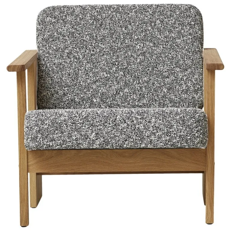 Form & Refine Block lounge chair, oiled oak - Kvadrat Zero 0004