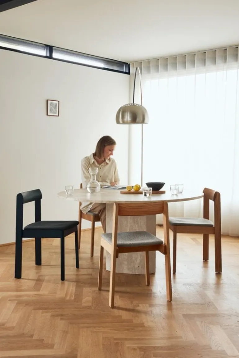 Form & Refine Blueprint chair, black stained oak - Hallingdal 65 0376