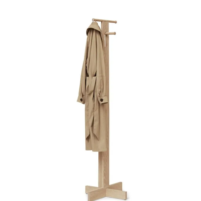 Form & Refine Foyer coat stand, white oiled oak
