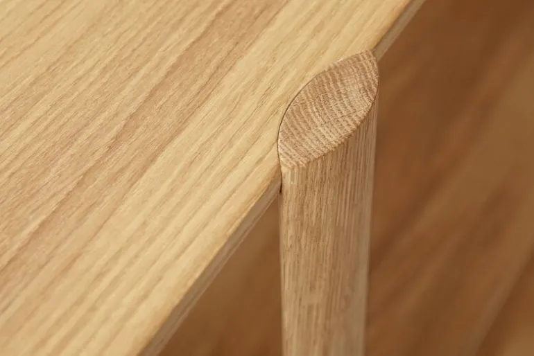 Form & Refine Leaf shelf 2x2, white oiled oak