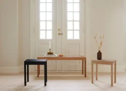 Form & Refine Lightweight stool, black stained oak