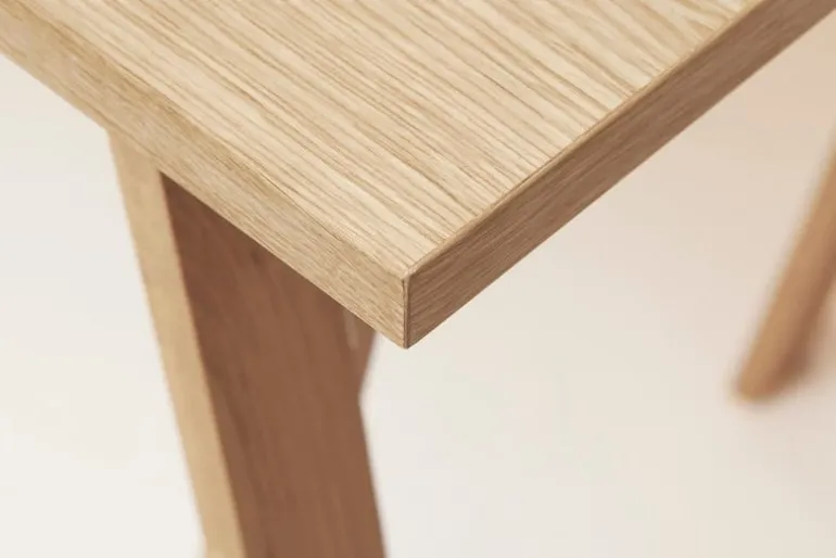 Form & Refine Linear table top, 125 x 68 cm, white oiled oak