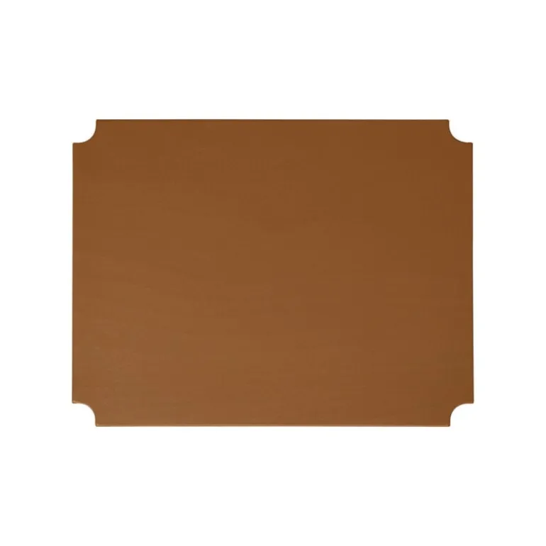 Form & Refine Pillar storage box lid, medium, clay brown