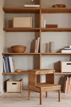 Form & Refine Pillar storage box, medium, beech