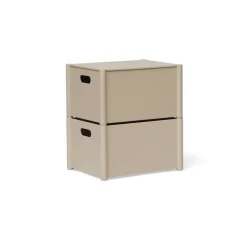 Form & Refine Pillar storage box, medium, warm grey