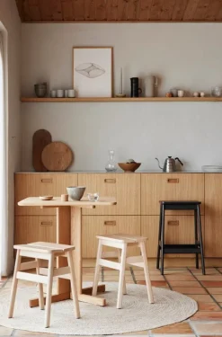 Form & Refine Quatrefoil table, 68 x 68 cm, oak