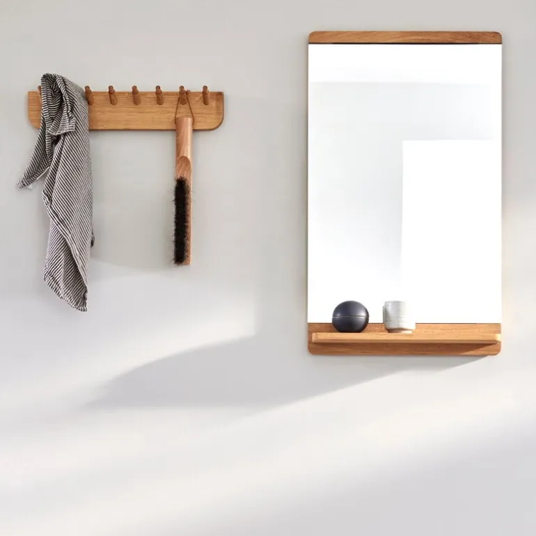 Form & Refine Rim wall mirror, oak