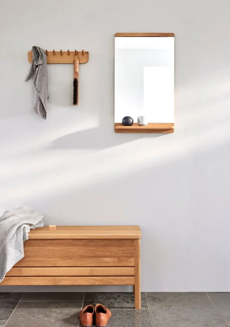 Form & Refine Rim wall mirror, oak