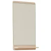 Form & Refine Rim wall mirror, white oiled oak