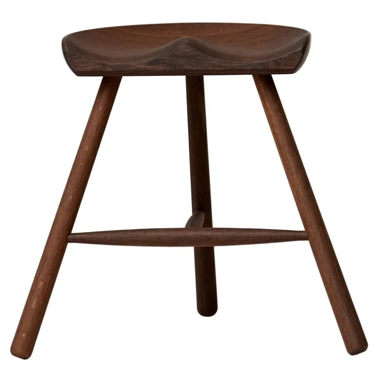 Form & Refine Shoemaker Chair No. 49 stool, smoked oak