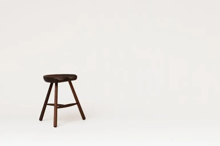 Form & Refine Shoemaker Chair No. 49 stool, smoked oak