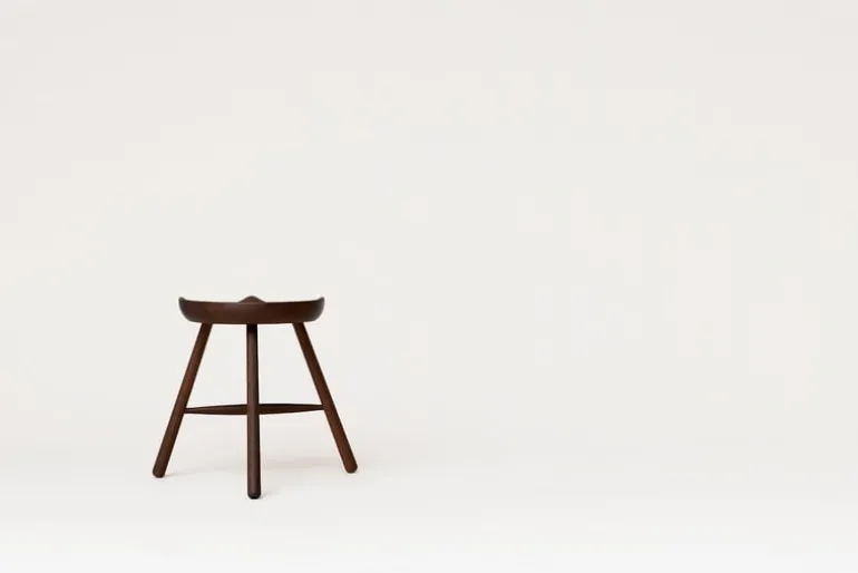 Form & Refine Shoemaker Chair No. 49 stool, smoked oak