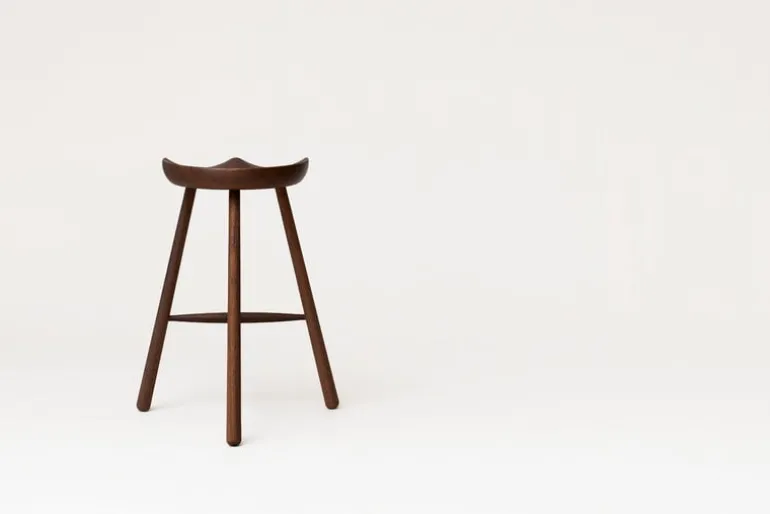Form & Refine Shoemaker Chair No. 68 bar stool, smoked oak