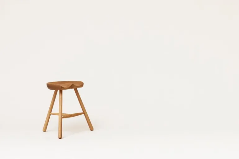 Form & Refine Shoemaker Chair No. 49 stool, oak