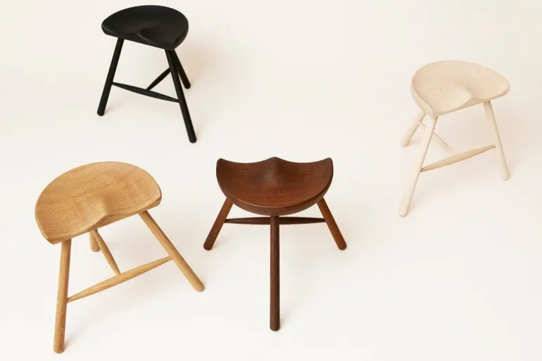 Form & Refine Shoemaker Chair No. 49 stool, oak