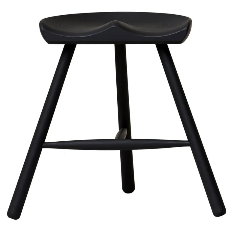 Form & Refine Shoemaker Chair No. 49 stool, black beech