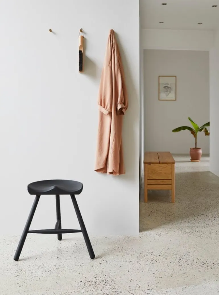 Form & Refine Shoemaker Chair No. 49 stool, black beech