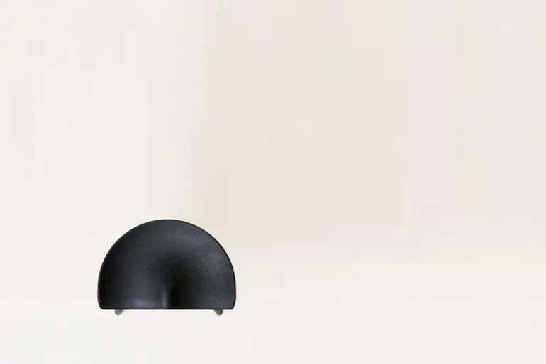 Form & Refine Shoemaker Chair No. 49 stool, black beech