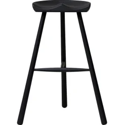 Form & Refine Shoemaker Chair No. 78 bar stool, black beech