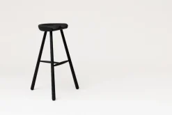 Form & Refine Shoemaker Chair No. 78 bar stool, black beech