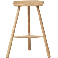 Form & Refine Shoemaker Chair No. 68 bar stool, white oiled oak