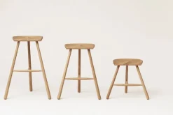 Form & Refine Shoemaker Chair No. 68 bar stool, white oiled oak