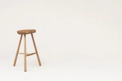 Form & Refine Shoemaker Chair No. 68 bar stool, white oiled oak