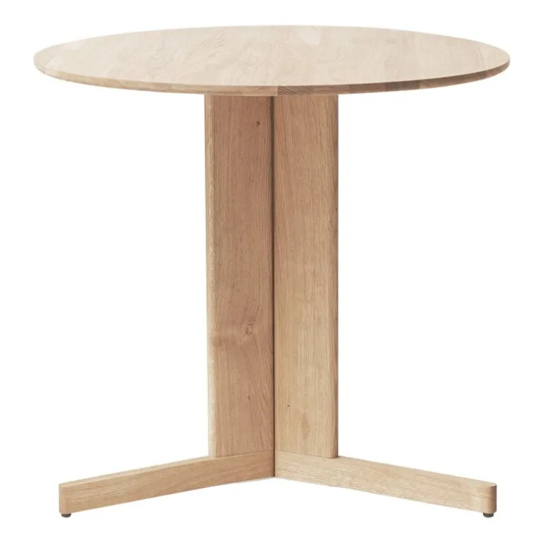 Form & Refine Trefoil table, 75 cm, white oak
