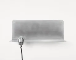 Frama 90° wall light, stainless steel