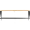 Frama Adam bench 120 cm, oak - matt black