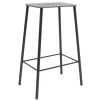 Frama Adam stool, 65 cm, anthracite leather - matt black