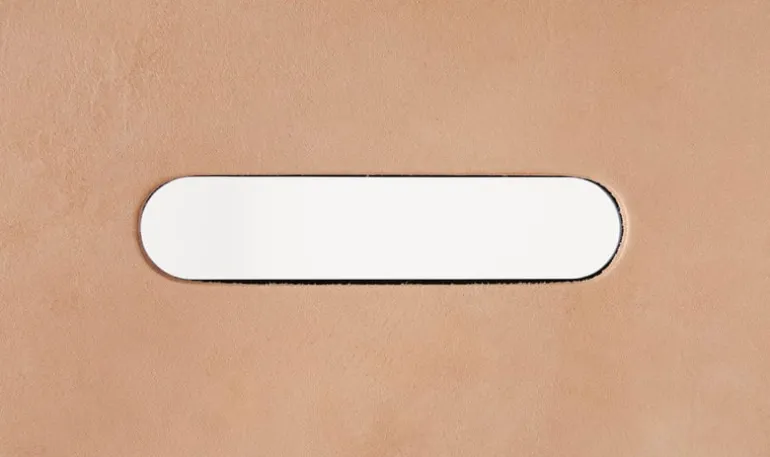 Frama Adam stool, 76 cm, natural leather - matt black