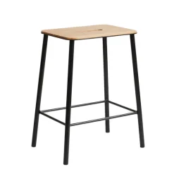 Frama Adam stool, 50 cm, oak - matt black