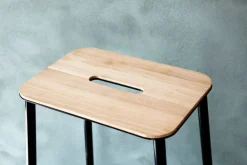 Frama Adam stool, 65 cm, oak - matt black