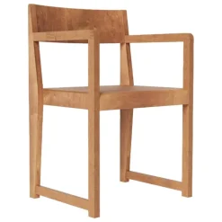 Frama Armrest Chair 01, warm brown birch