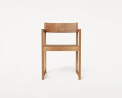 Frama Armrest Chair 01, warm brown birch