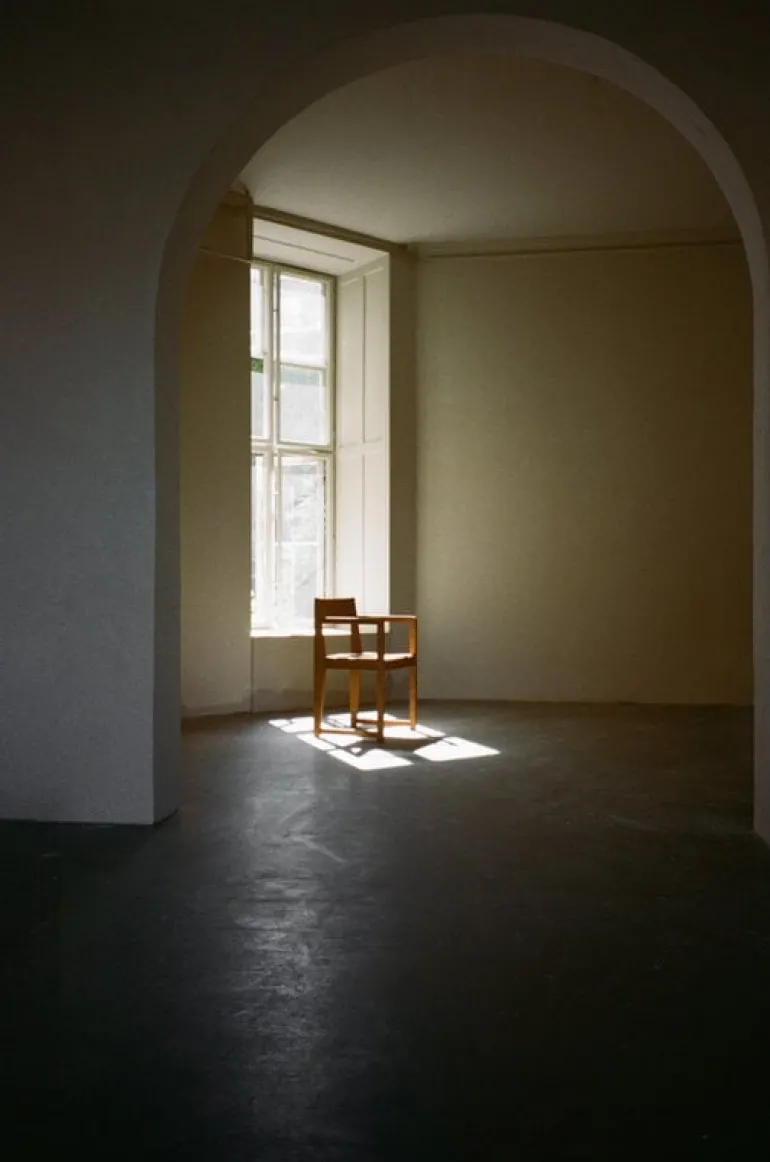 Frama Armrest Chair 01, warm brown birch