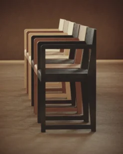 Frama Armrest Chair 01, warm brown birch