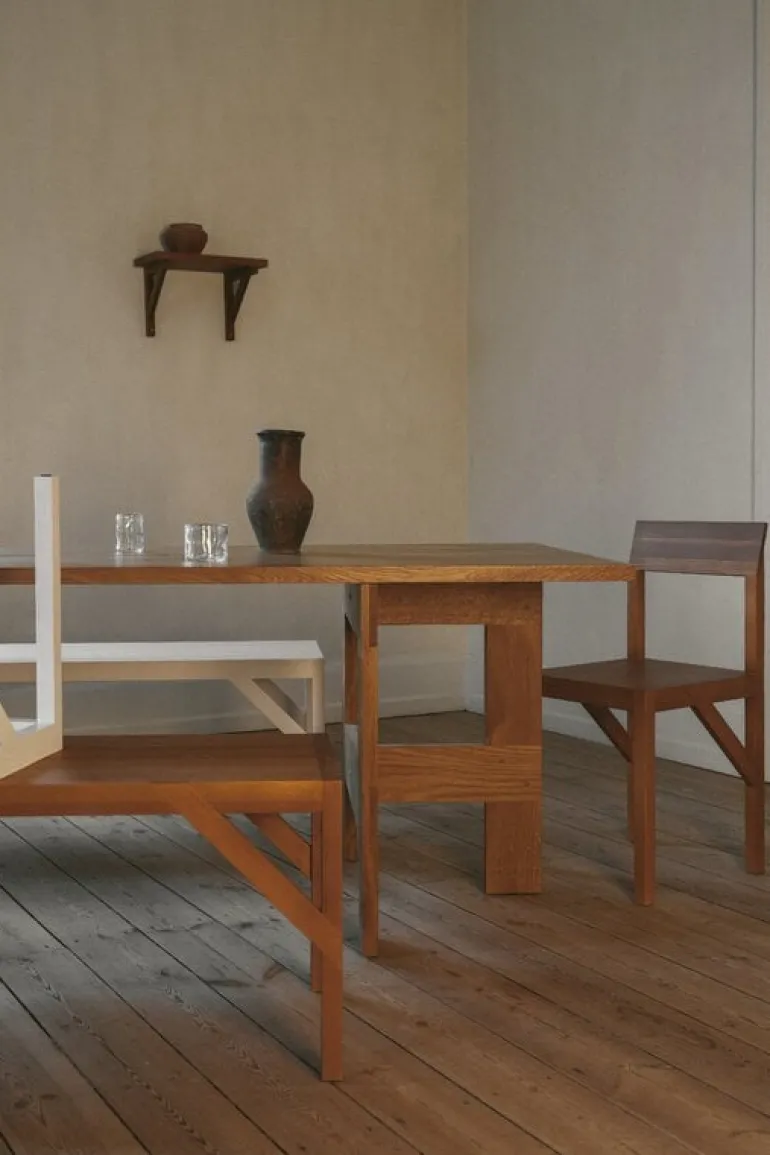 Frama Bracket shelf, small, warm brown pine