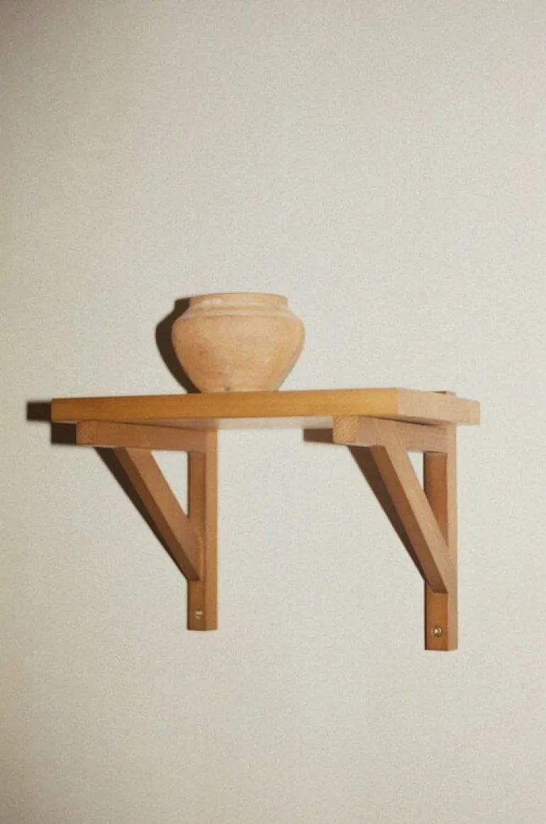 Frama Bracket shelf, small, warm brown pine