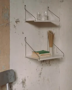 Frama D20 shelf, 40 cm, warm white steel