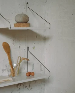 Frama D20 shelf, 80 cm, warm white steel