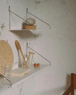 Frama D20 shelf, 80 cm, warm white steel