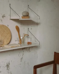 Frama D20 shelf, 80 cm, warm white steel