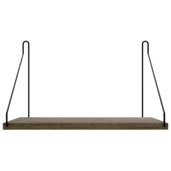 Frama D27 wall shelf, 40 cm, dark stained oak - black