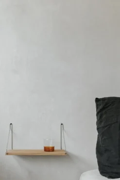 Frama D27 wall shelf, 40 cm, oak - steel