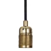 Frama E27 pendant, brass - black